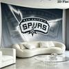 SA Spurs Wall Tapestry Aesthetic Wall Hanging Printed Fabric Blanket Decorative Tapestries for Bedroom Living Room Home Decor