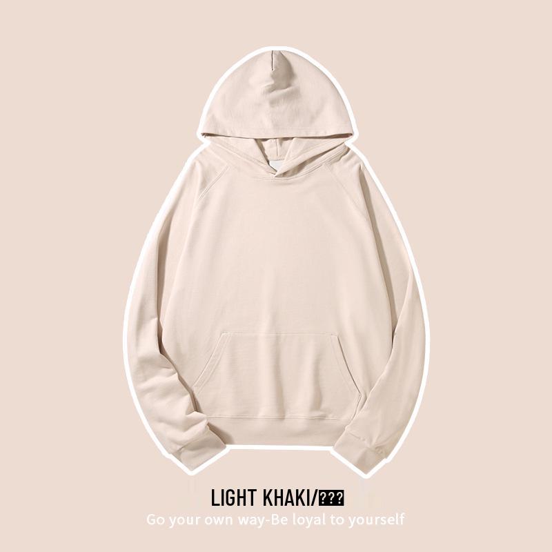 

Unisex Thickened Pullover Hoodie: 460g Pure Cotton, Solid Color, Plus Size, Custom Printing Medium