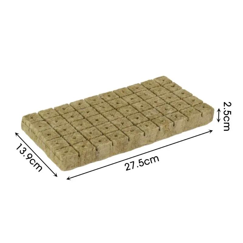 Seedling Grow Plug Sponge Block Starter Rock Wool Planting Grow Cubes Hydroponics Cuttings Garden Plant Propagation Grow Supply