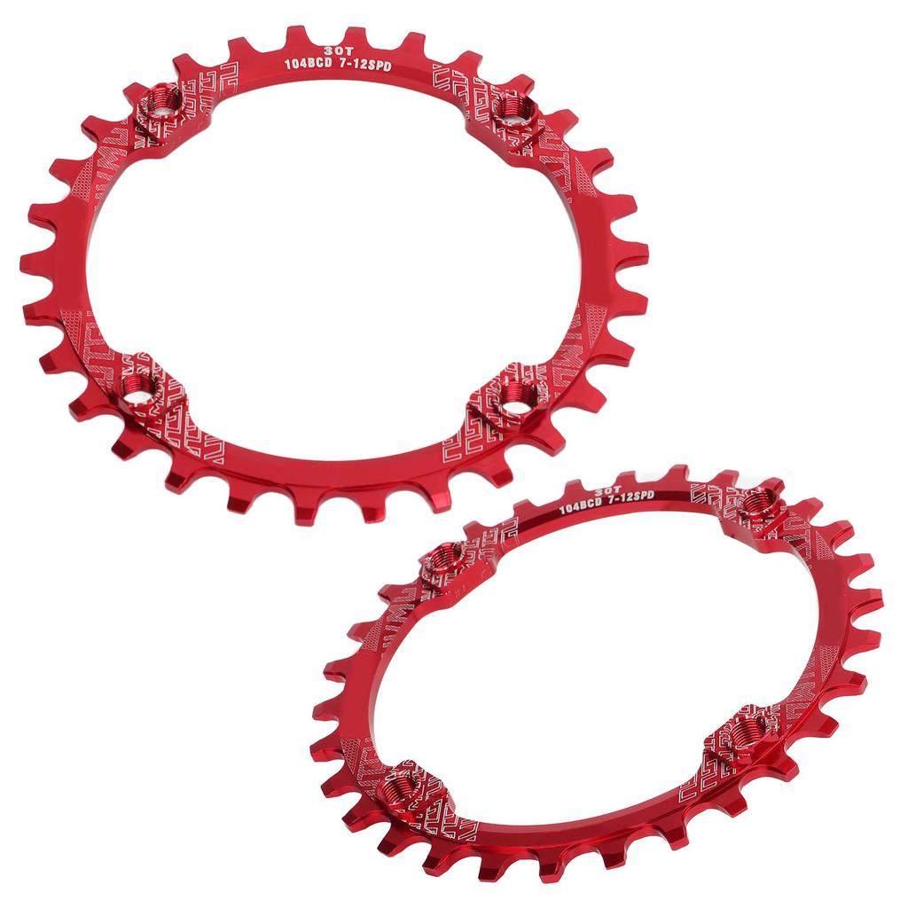 104BCD Single Speed Chainring Aluminum Alloy 30T Chainring Crank Accessories for Mountain Bike