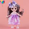17CM Mini Bevegelig 13 Leddet Dukke Jenter Leketøy 3D Store øyne BJD Princess Full Drakter Kjoler Samling Barnedukkegave