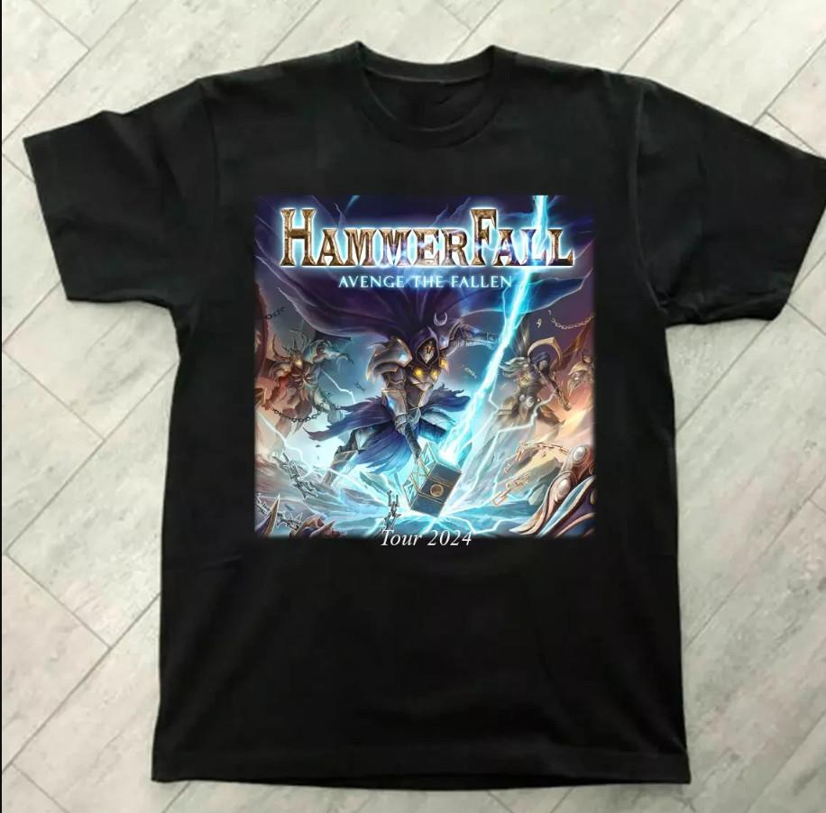 Hammerfall Tour 2024 Band Gift For Fan Tshirt size S5XL Unisex T-Shirt S