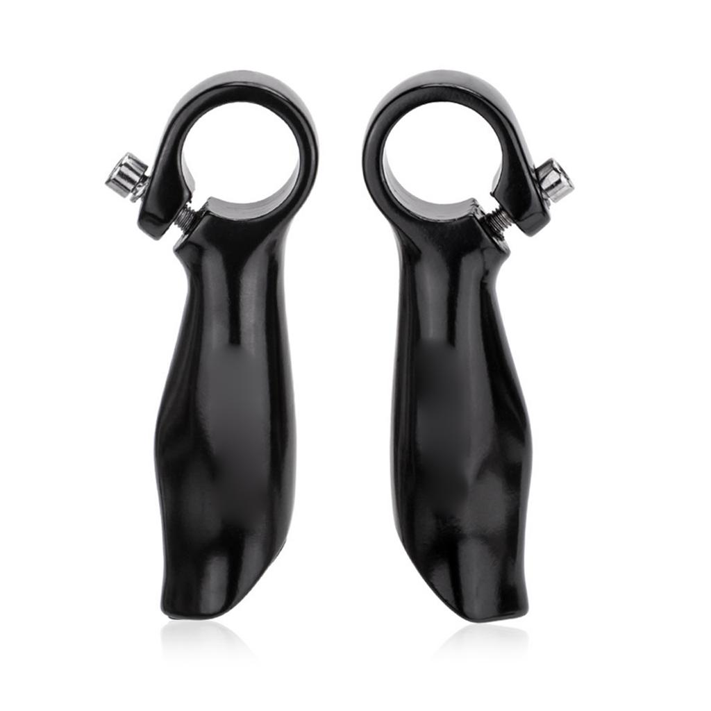 Handlebar Ends, Aluminum Alloy Handlebar Ends for and on Road, Ergonomic Design, sy to Install, Fits 22.2mm Handlebars