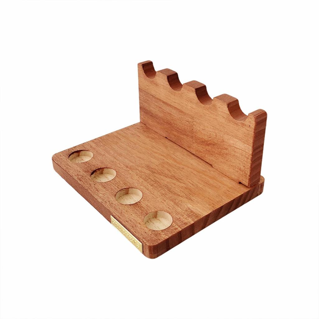 Retro Wooden Multifunctional Nail Art Pen & Brush Holder