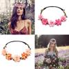 Fashion Women Floral Garlands Headband Bride Wedding Hair Accessories Wreath Flower Crown Girl Headdress Girls Hair Bands
