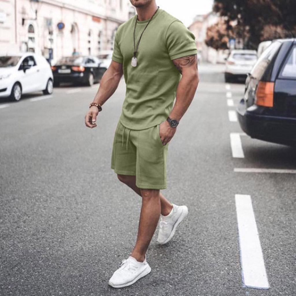 2024 Men's Trendy Summer Short Sleeve & Shorts Set - Casual Sportswear
