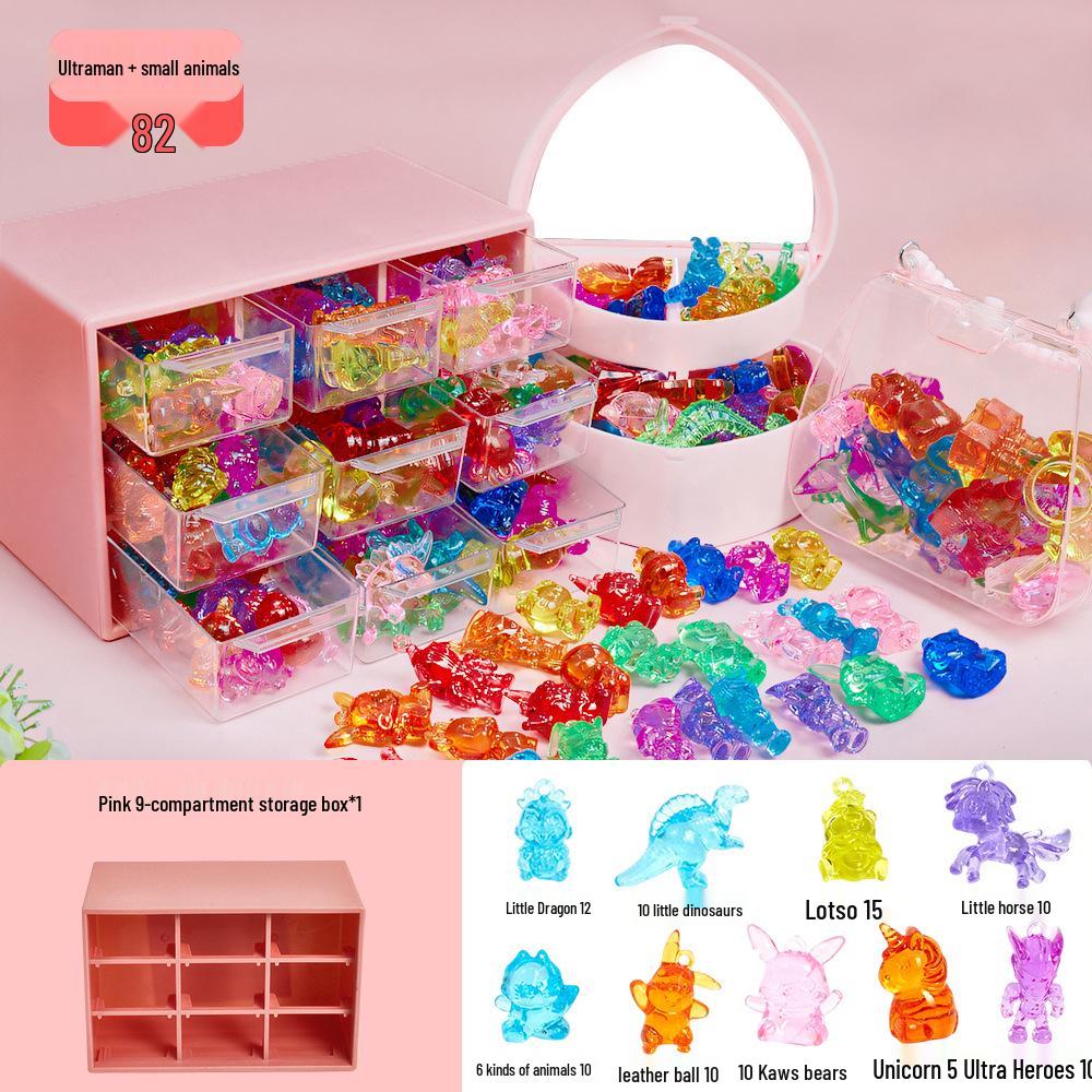 Handmade DIY Beading Kit for Kids: Educational Bracelet & Necklace Craft Set with Glass Beads