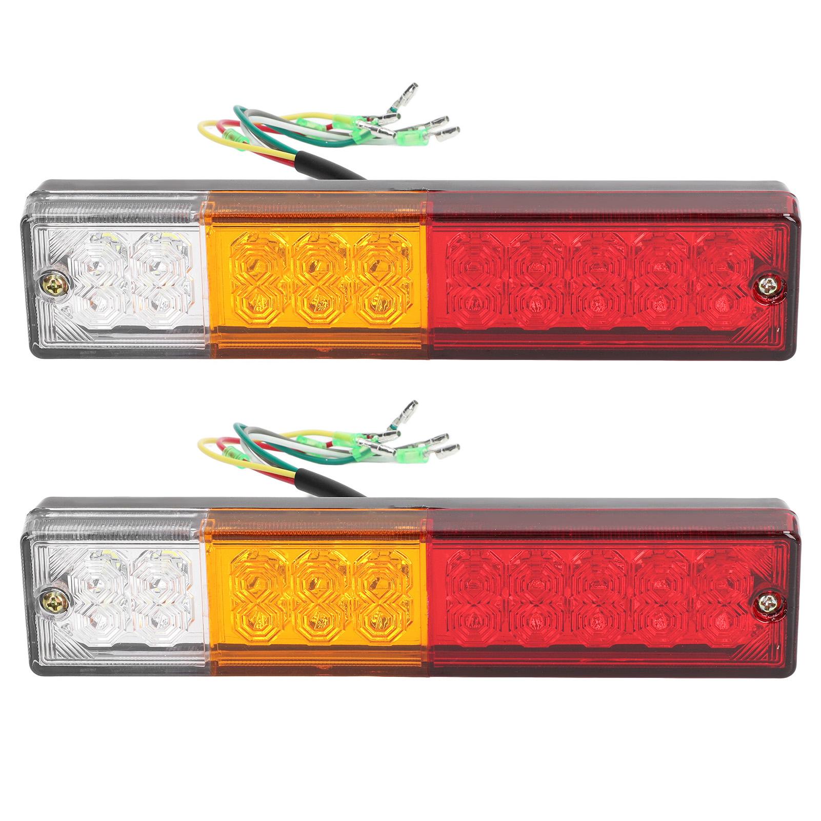 

Пара 12 В 20 светодиодов прямоугольный задний фонарь для прицепа водонепроницаемый задний боковой габаритный фонарь для автофургона грузовика кемпера