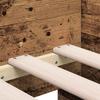 Daybed with Headboard Reclaimed Wood Look 90 x 200 cm Wood Based Panel