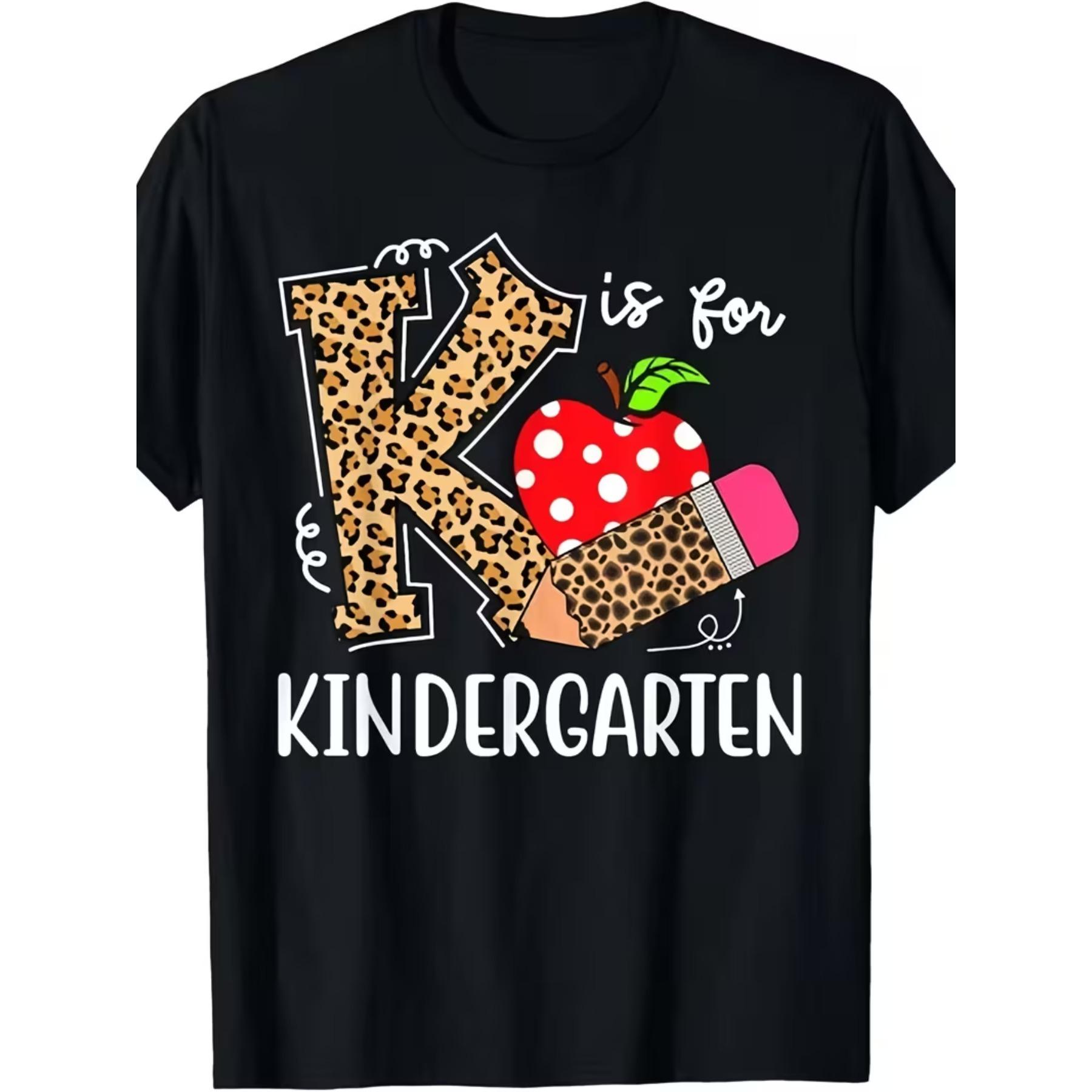 Women s T-Shirt - Leopard Print Back To School Gift for Kinder Teachers S