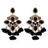 Kaimei Fashion Jewelry Boho Earrings Big Earrings for Women Rhinestones Pendant Crystal Statement Drop Earrings Fashion Jewelry