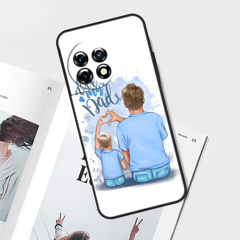 Baby Mama Tochter Mädchen Sohn Papa Hülle Für OnePlus Nord 5 CE 2 3 4 Lite N20 N30 OnePlus 13T 13R 12R 9 10 Pro 11 12 13 15 Abdeckung