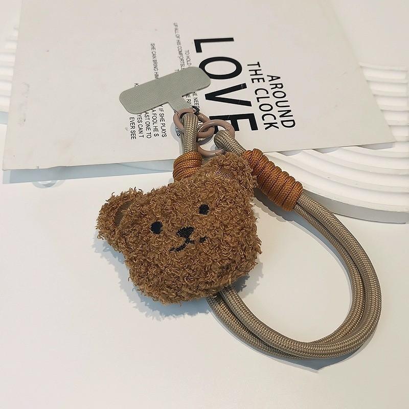 

Cartoon Cute Plush Ins Bear Short Phone Rope Hanging Chain Bag Doll Pendant Anti Loss Tide