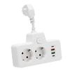Vícenásobná zásuvka s vypínačem Zásuvkový adaptér 2cestný se 2 USB 2 Typ C 6 v 1 Distribuce