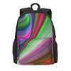 Black And White Striped Backpack Abstract Lines Stylish Backpacks Women Men Sport Pattern School Bags High Quality Rucksack