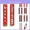 Winter Holiday Christmas Hanging Sign Banner Flag Xmas Party Decoration