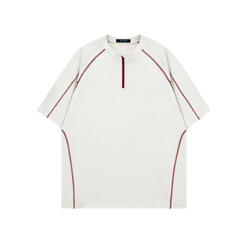 GOLFCROSS Unisex Color-Block Half-Zip Performance T-Shirt 2XL