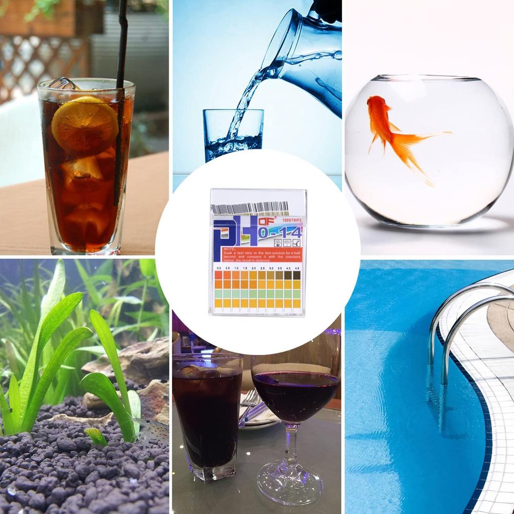 ShuaWdk pH Test Accuracy Litmus Pack of pH Test Strips for Soil and Laboratory and Urine Tests Papers, 0.5 Papers, 100, Testing, Cosmetics, Use,