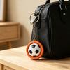 3D Printed Football Keychain, Mini Rotatable Football Fidget Keychain, Compact Stress Relief Sports Ball Key Chain for Keys Backpack Wallet Gift
