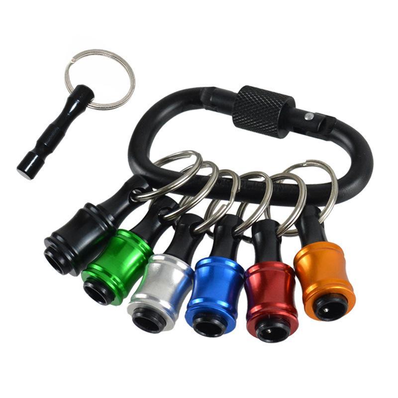 1/4 Hex Shank Screwdriver Bit Holder Set 5-12Pcs Aluminum Push To Unlock for Handyman Construction Site Use