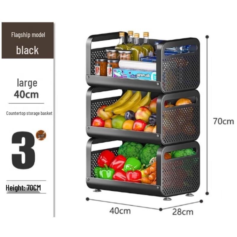 Countertop Kitchen Vegetable Storage Rack
