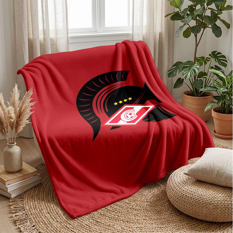 Spartak Moscow Theme blanket Soft Flannel Fleece Blanket Warm Lightweight Throw Blanket for Home Sofa Bed