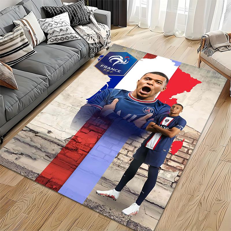 Soccer Star Design France Style suitable as a non-slip mat for the living room or bedroom sofa