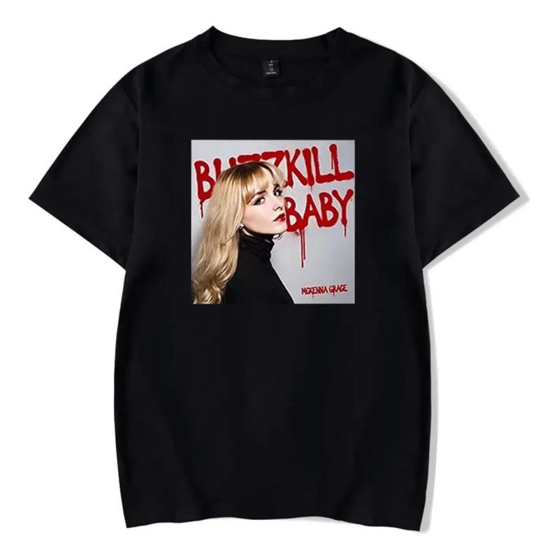 Camiseta Mckenna Grace, Unisex, Cuello Redondo, Manga Corta, S разноцветный