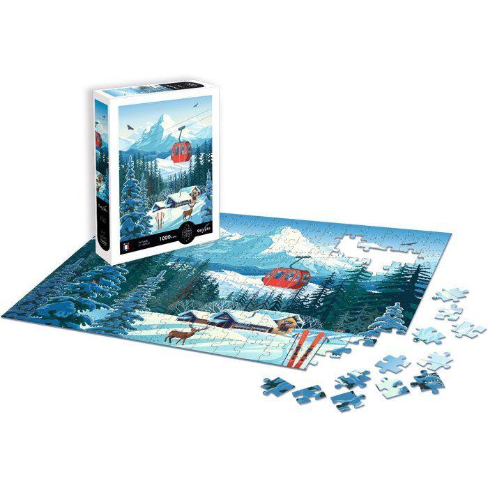 Puzzle - SENTOSPHERE - Calypto - 1000 Pieces - Snowy Landscape - Silky Touch - From 9 Years Old