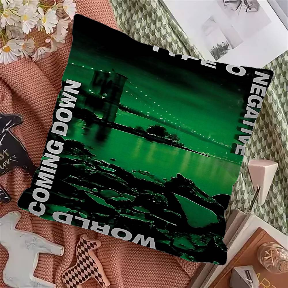Band T-Type O N-Negative Pillow Gift Home Office Decoration Bedroom Sofa Car Cushion Cover case 45x45