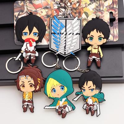 Attack On Titan Mikasa Keychain Pendant with Liberty Wings Design