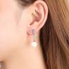 Lindon Copper Alloy Zircon Earrings Drop Earrings For Women Wedding Party Gifts