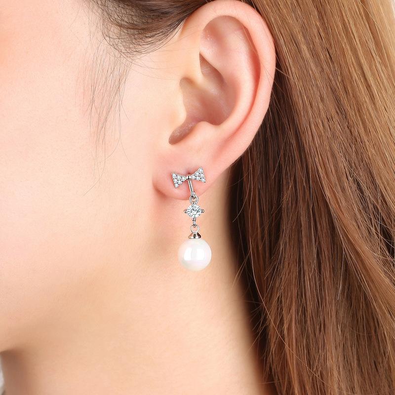 Lindon Copper Alloy Zircon Earrings Drop Earrings For Women Wedding Party Gifts