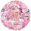 Pink Disco Cowgirl Personality Stickers - 50 Sheets for Journals, DIY, and Phone Cases