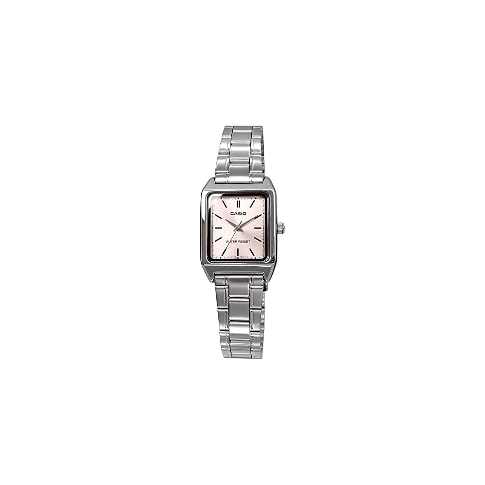 Casio Standard Analogue Ladies Watch LTP-V007D-4E Silver Stainless Steel Case 30m Water Resistant