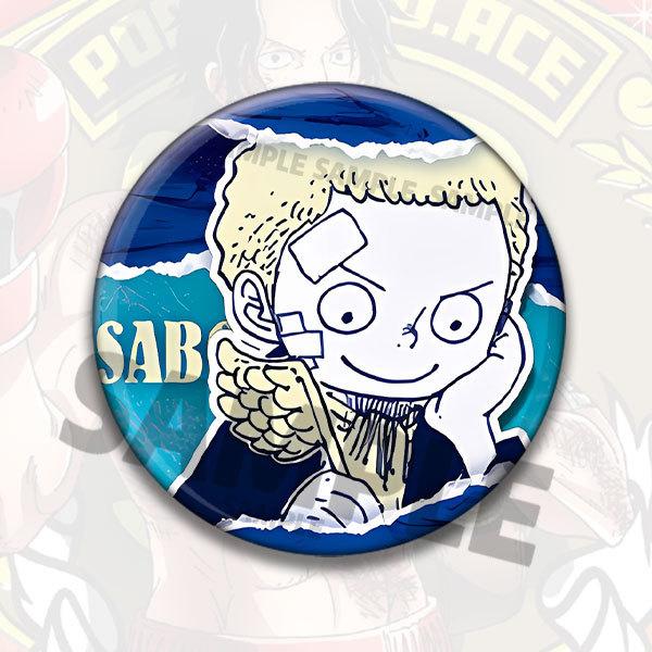 One Piece Anime Badge Pins Luffy Ace Law Childhood Cartoon Brooch Keychain Shiny Film Button Accessories Merchandise Collection