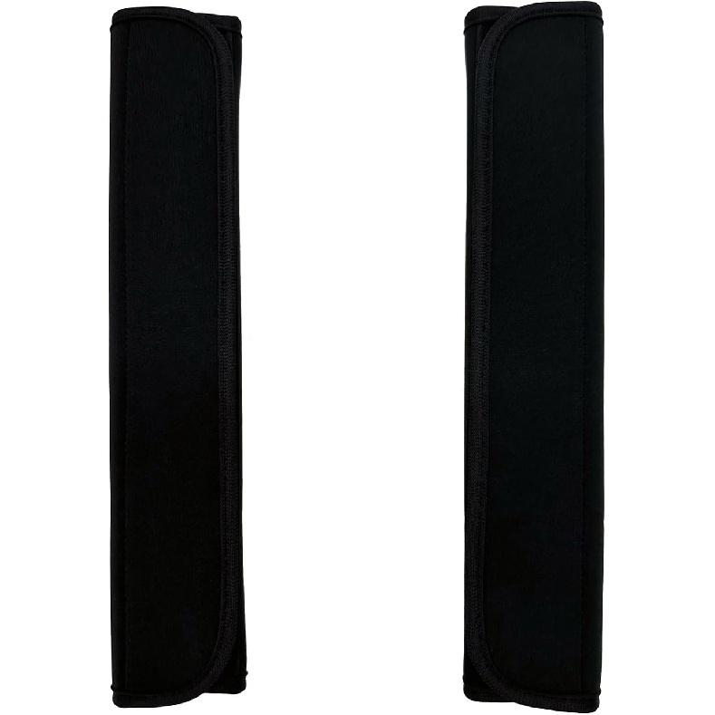 Wanty® 1 Pair of 2 Black Color Neoprene Multipurpose Comfort Shoulder Strap Pads Shoulder Cushion Pad Protector for Laptop/Travel