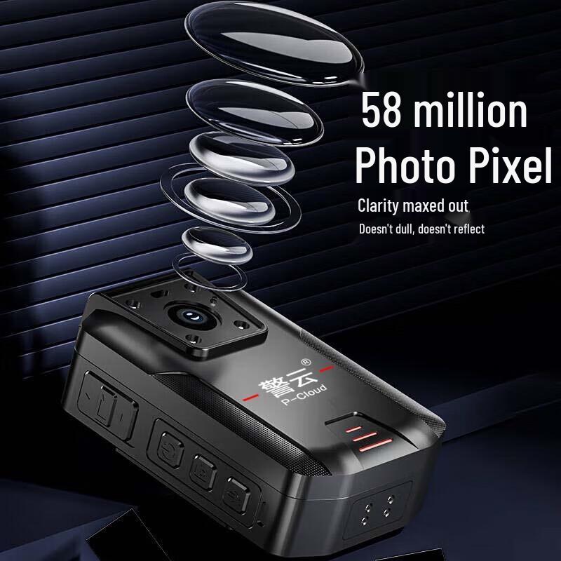 Jingyun DSJ-T7 4K HD Night Vision Law Enforcement Recorder Camera