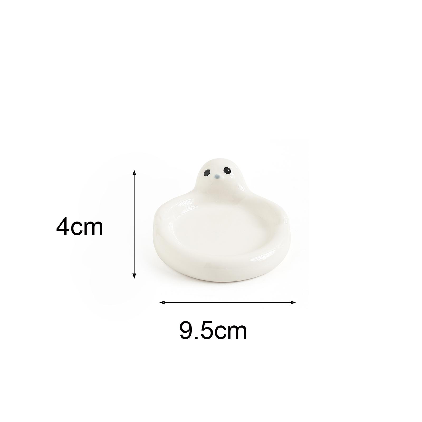 Irregular Shaped Ceramic Seasoning Dish Cute Polar Bear Penguin Dip Dish Seasoning Tool Cartoon Ceramic Snack Dish Distributor