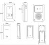 Self-Powered Waterproof Doorbell with Adhesive Backing - No Installation Required, Easy to Use.