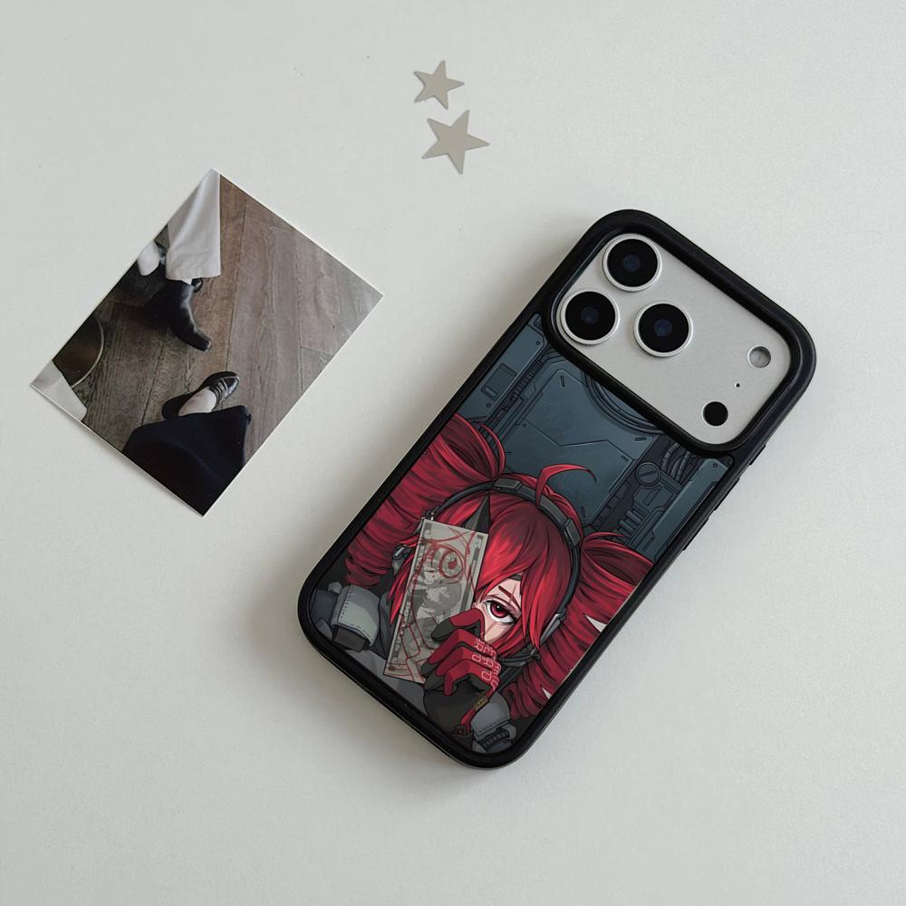 Fukouna Girl K-Kasane T-Teto Phone Case For IPhone 17 Air 16 15 14 Plus 13 12 11 Pro Max Dual Tone Hard PC Fashion Protective C