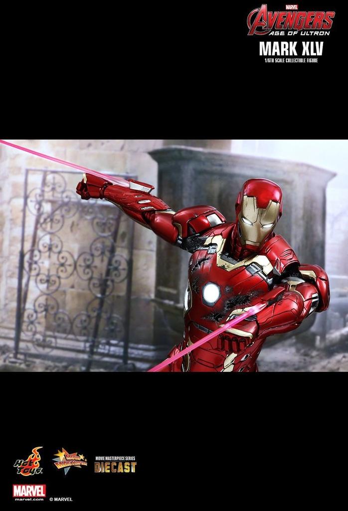 Filmové mistrovské dílo DIECAST of Ultron Iron Man Mark 45 malovaná pohyblivá figurka Avengers/Věk 1/6 litý pod tlakem MMS300-D11