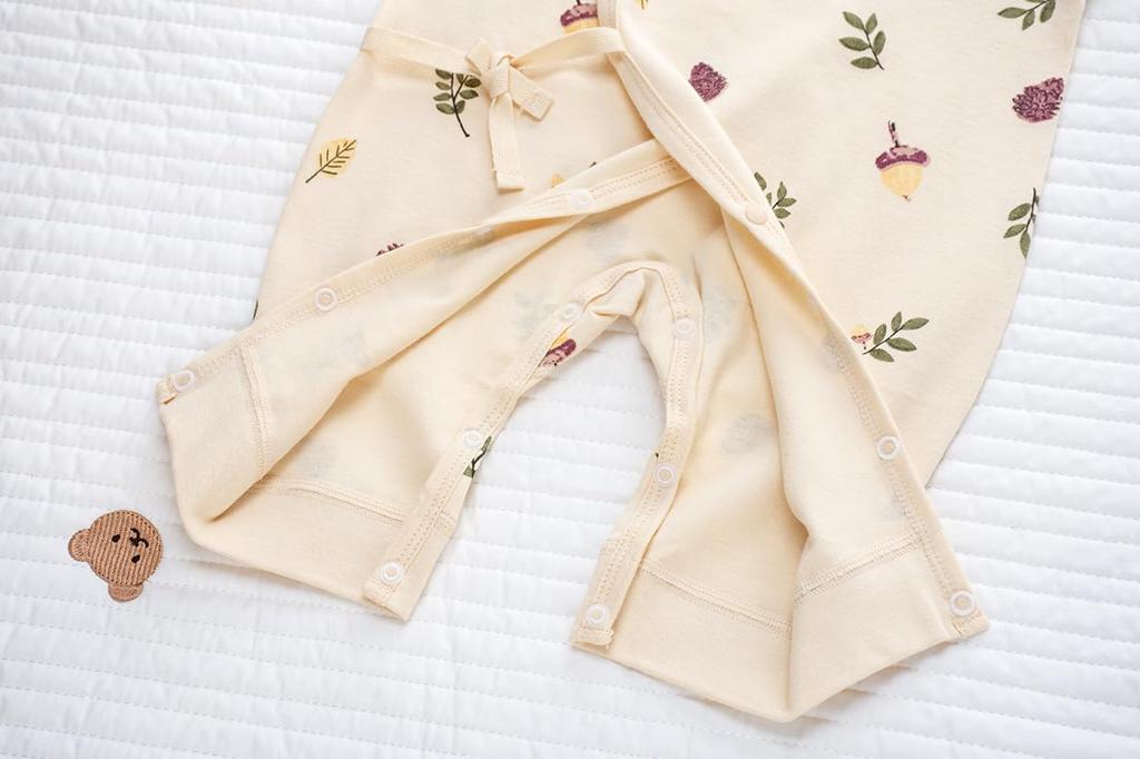 YIN OON Newborn Underwear Long Sleeve Front Baby Baby Baby Gift Bib Size 52 Clothes, Romper, Coverall, Opening, Clothes, Innerwear, Pajamas, Prep,