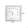 Protractor Ruler Maptool Square Architecture Engineers Precision Utm Slot Tool for Utm,