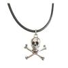 Fashion Skull Pendant Necklace For Women Vintage Black Leather Choker Steampunk Goth Gothic Charms Jewelry Accessories