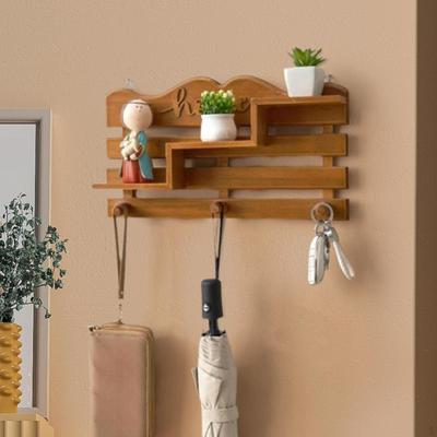 Appendiabiti da Parete Portachiavi Multifunzione Decorazione Design Retrò Rastrelliera Rustica Appendi