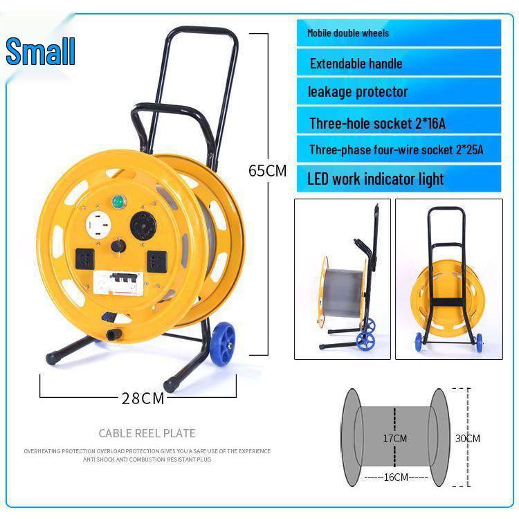 Portable Movable Cable Reel Winder and Roller Spool