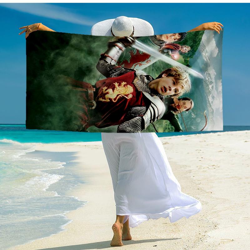 Ultra-Soft Beach Towel with The Chronicles of Narnia Theme,Ideal for Pool - Camping, Diving - Perfect Travel Essential, Vibrant Beach Towel.