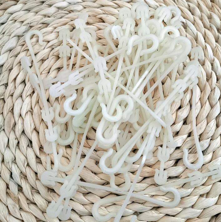 50pcs Plastic Plant Fixing Clips Tomato Support Clips Grape Rack Mesh Fasteners Gardening Agricultural Bundling Line Cages