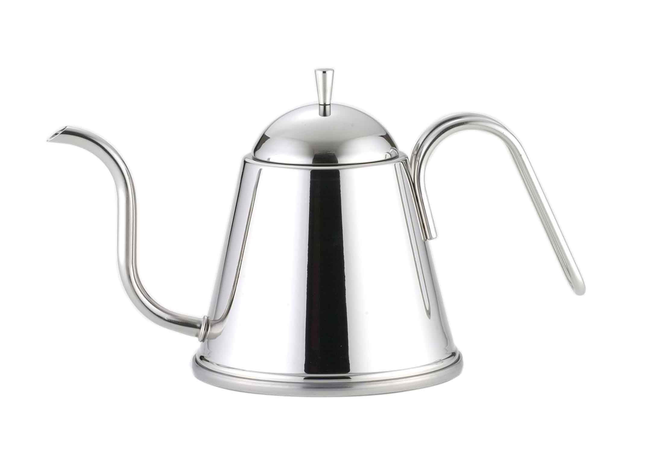 

Yoshikawa Stainless Steel Drip Pot, 1.0L, Narrow Mouth, Induction and Direct Heat Compatible, Tsubame-Sanjo, Made in Japan, Fons SH8994